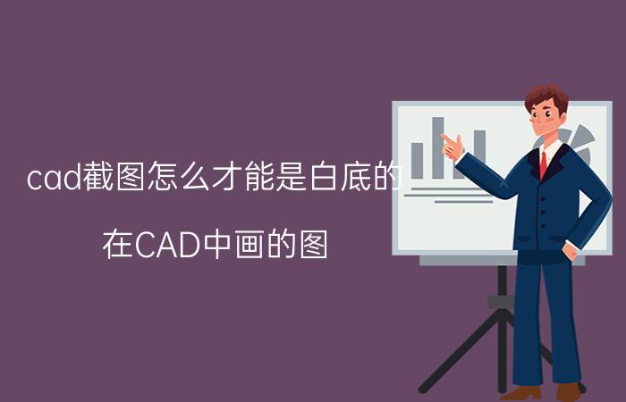 cad截图怎么才能是白底的 在CAD中画的图，打印预览怎么看不见？